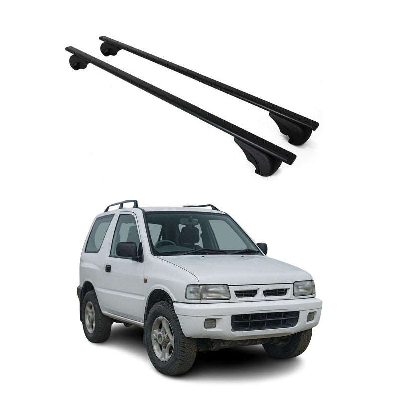 Dachträger Grundtäger für Ford Maverick 1993-2007 75kg Metall Schwarz 2 tlg