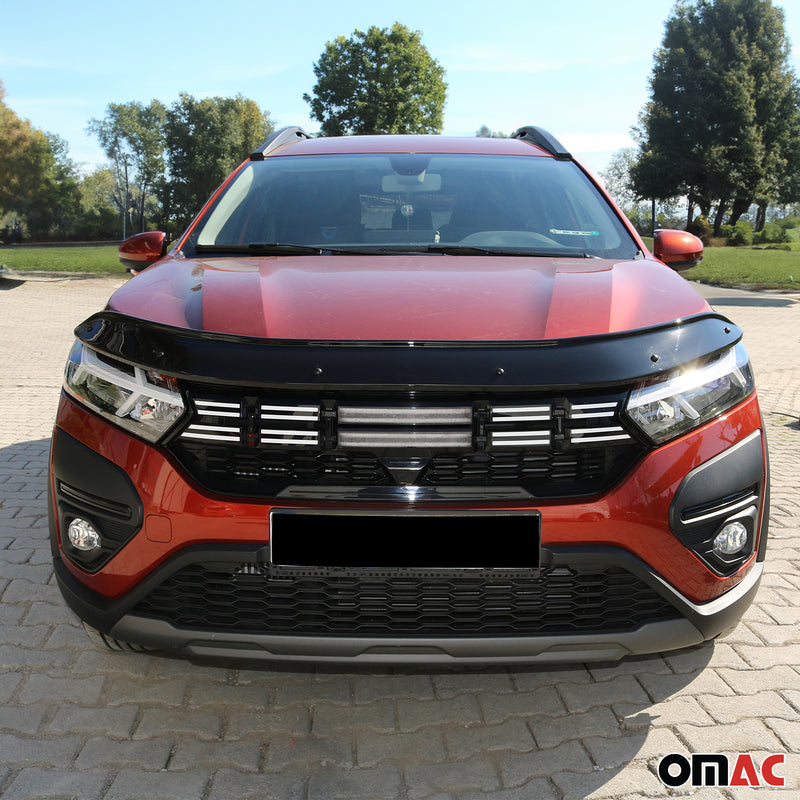 Motorhaube Deflektor Insektenschutz für Dacia Jogger 2022-2025 ABS Schwarz