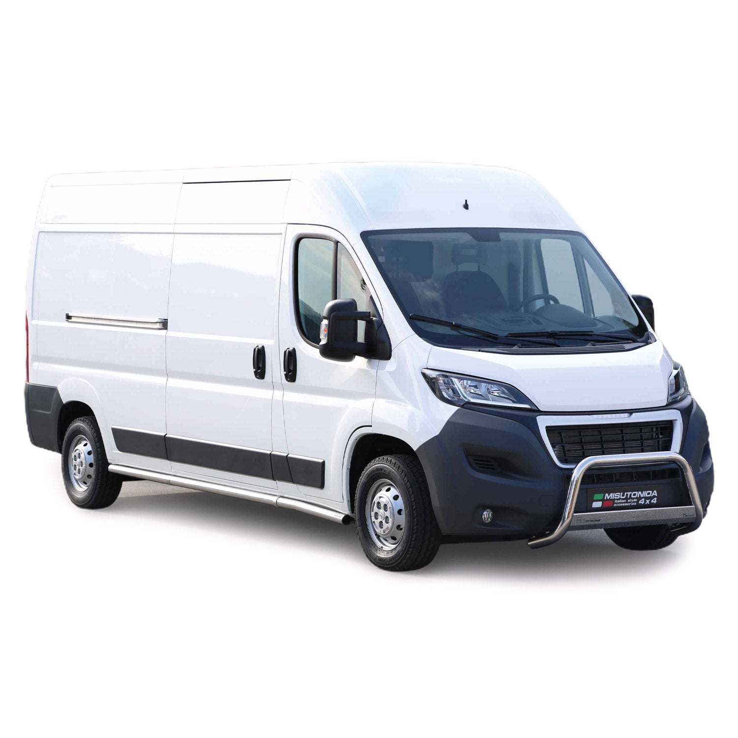 Frontbügel Frontschutzbügel für Peugeot Boxer 2014-2023 ø63mm Stahl Silber