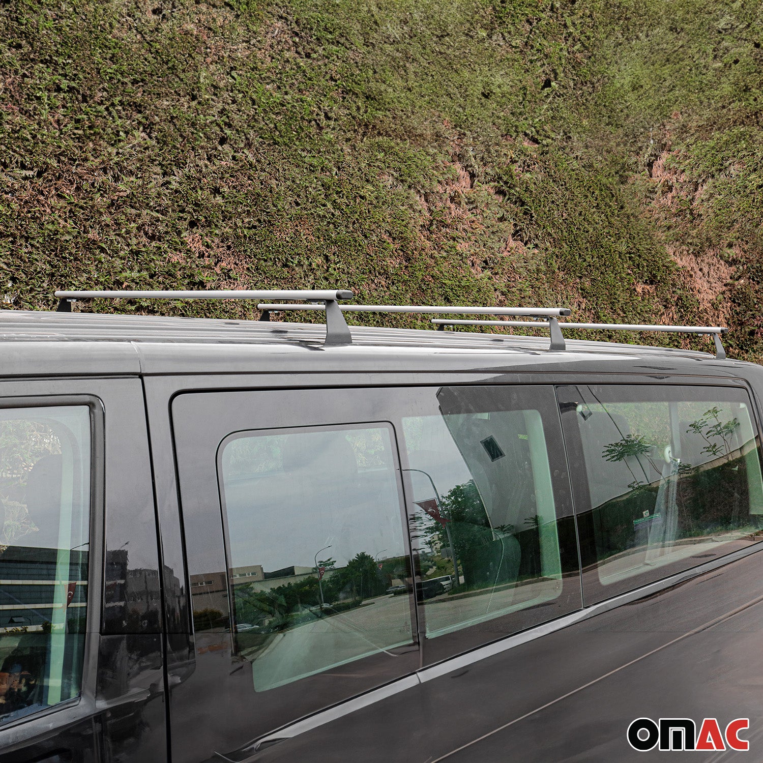 Dachträger Grundtäger für VW Transporter T7 2023-2026 75kg Stahl Silber 3 tlg