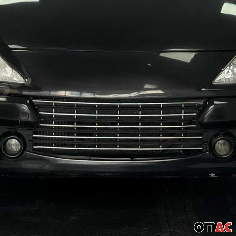 Stoßstange Frontgrill Grill Leiste für Peugeot 307 Ø12mm Edelstahl
