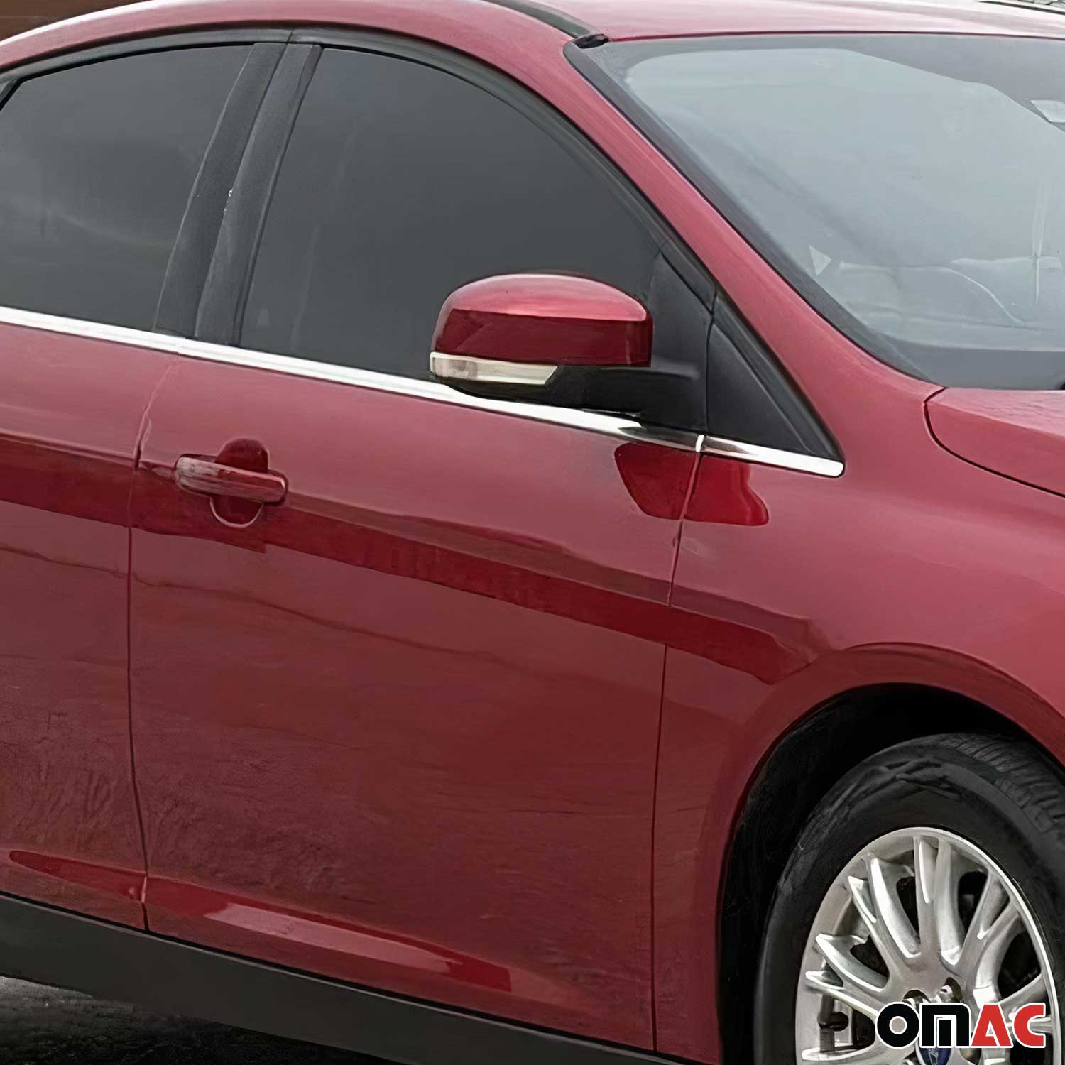 Fensterleisten Zierleisten für Ford Focus Limo 2010-2018 Edelstahl Chrom 8tlg