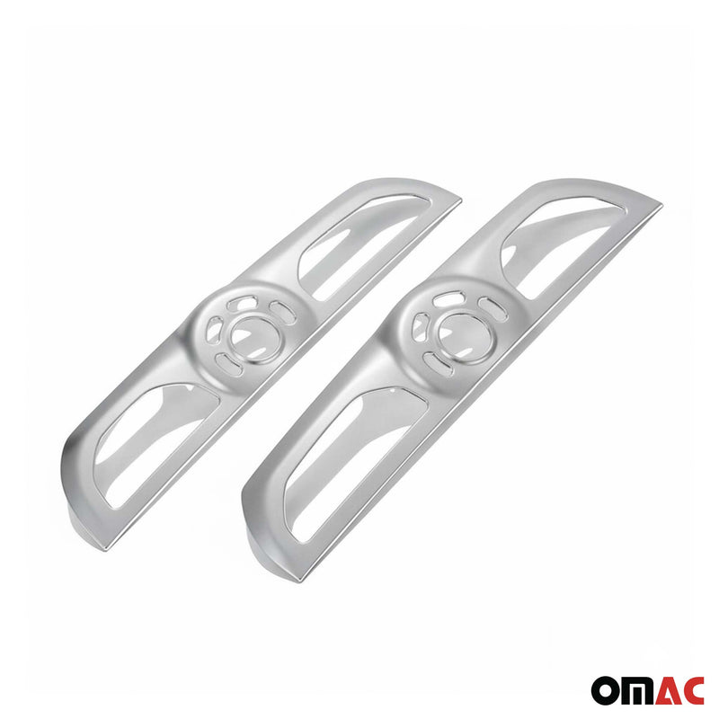 Rücklicht Leisten Heckleuchte für Fiat Doblo 2010-2014 Chrom ABS Matte 2tlg