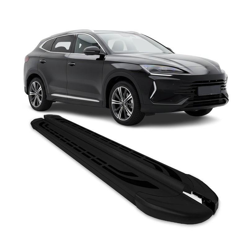 Trittbretter Seitenbretter für BYD Seal U SUV 2023-2025 Schwarz Aluminium 2x