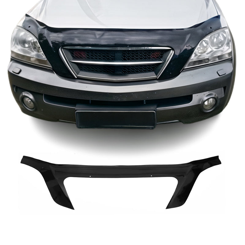 Motorhaube Deflektor Steinschlagschutz für Kia Sorento I 2002-2009 Schwarz