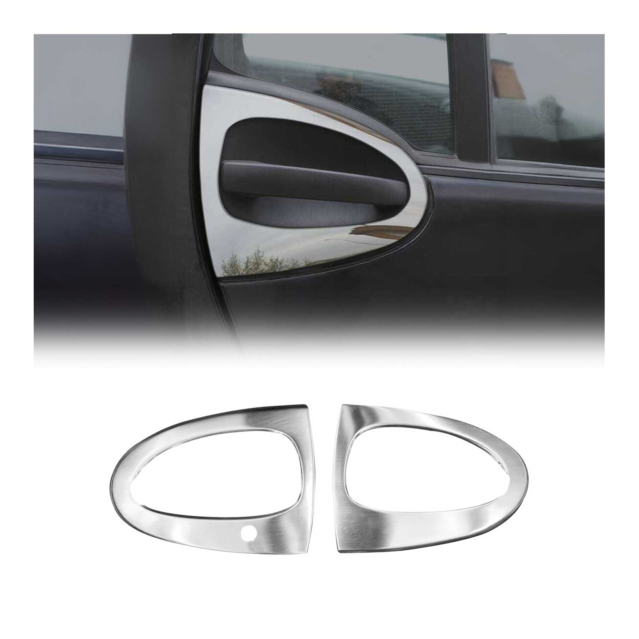 Türgriff Blende Chrom für Smart ForTwo 2007-2015 Gebürstet Silber 2tlg