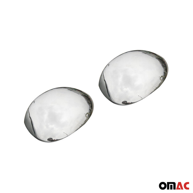 Mirror caps mirror cover for Citroen C3 2002-2009 stainless steel silver 2 pieces