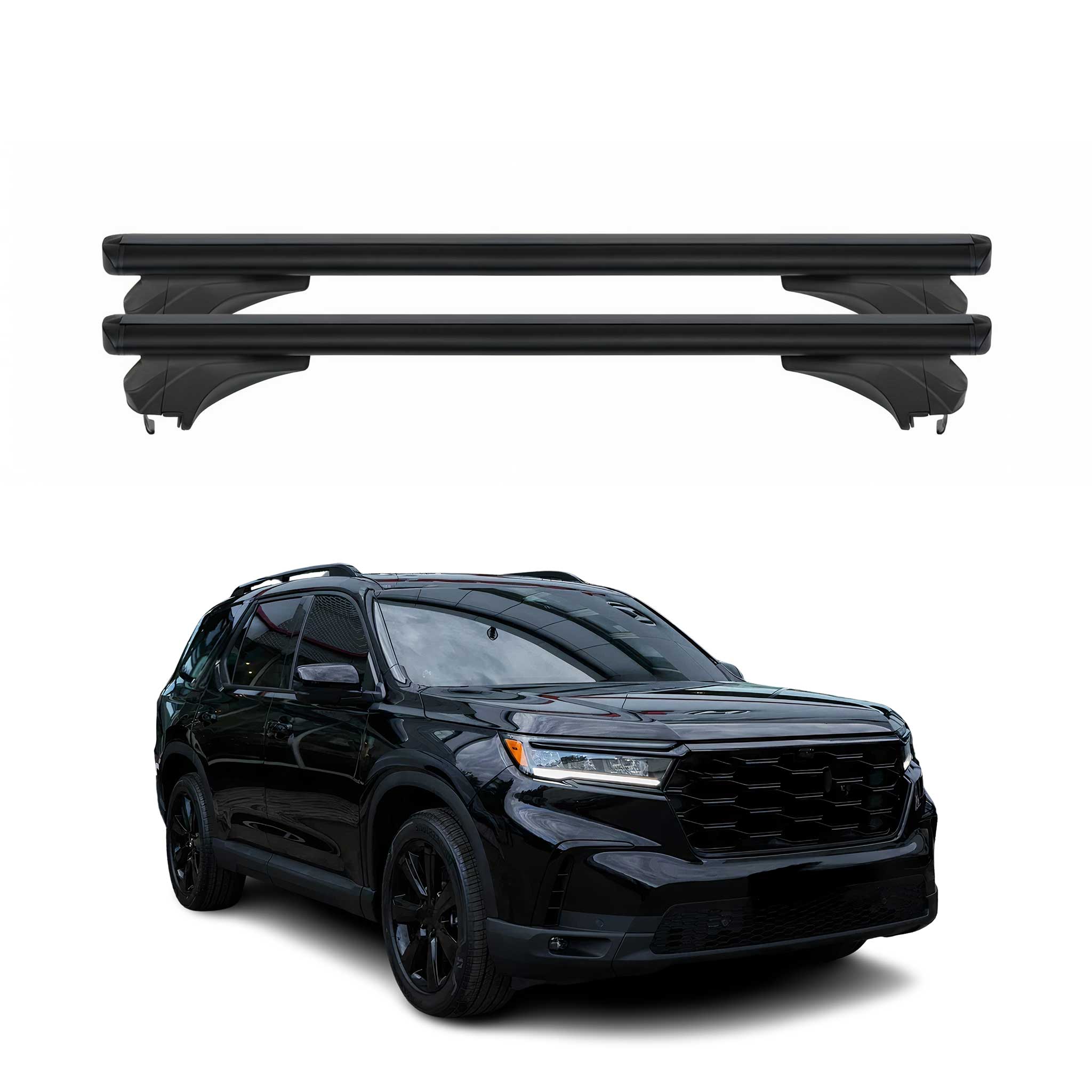 Menabo Dachträger Grundtäger für Honda Pilot IV 2023-2026 Aluminium Schwarz 2x