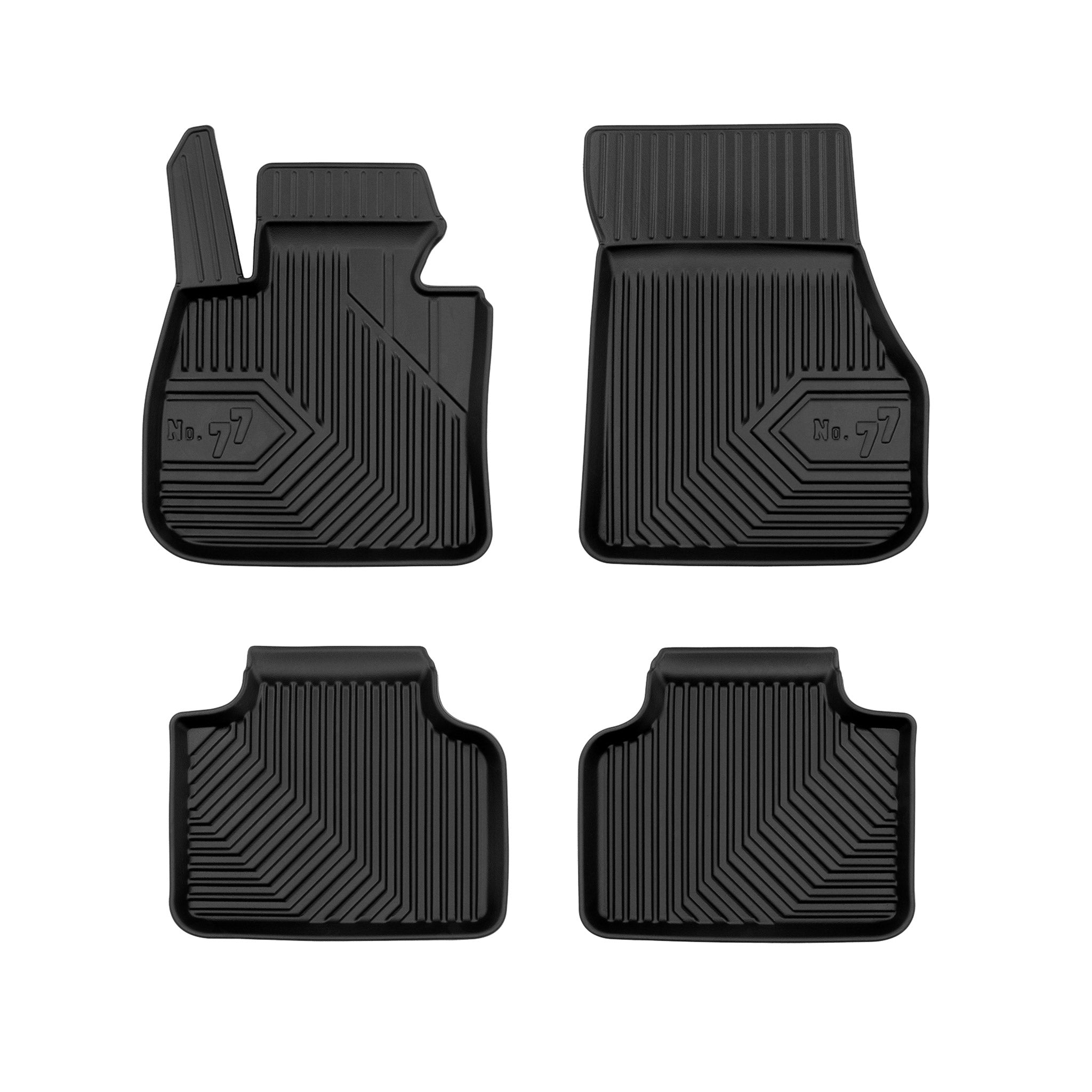 Fußmatten Gummimatten für BMW 2er Active Tourer F45 2014-2021 Schwarz 4 Teile