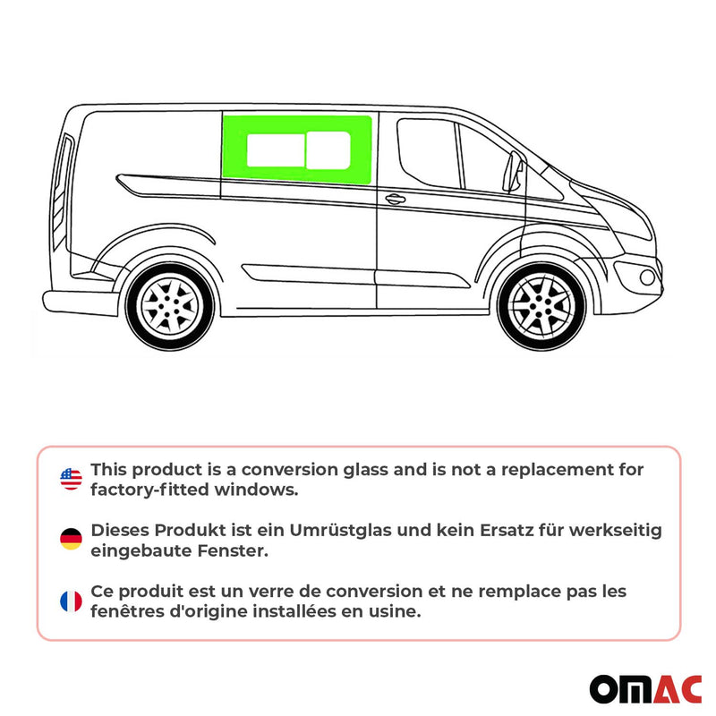 Seitenfenster Schiebefenster für Ford Transit Custom 2013-2024 L1 L2 Auto Rechts