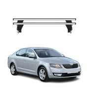Menabo Dachträger für Skoda Octavia mk3 2013-2017 Pre-FL 50kg Alu Silber 2x