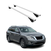 Dachträger Grundträger für Nissan Pathfinder 2013-2020 75kg Stahl Silber 2 tlg
