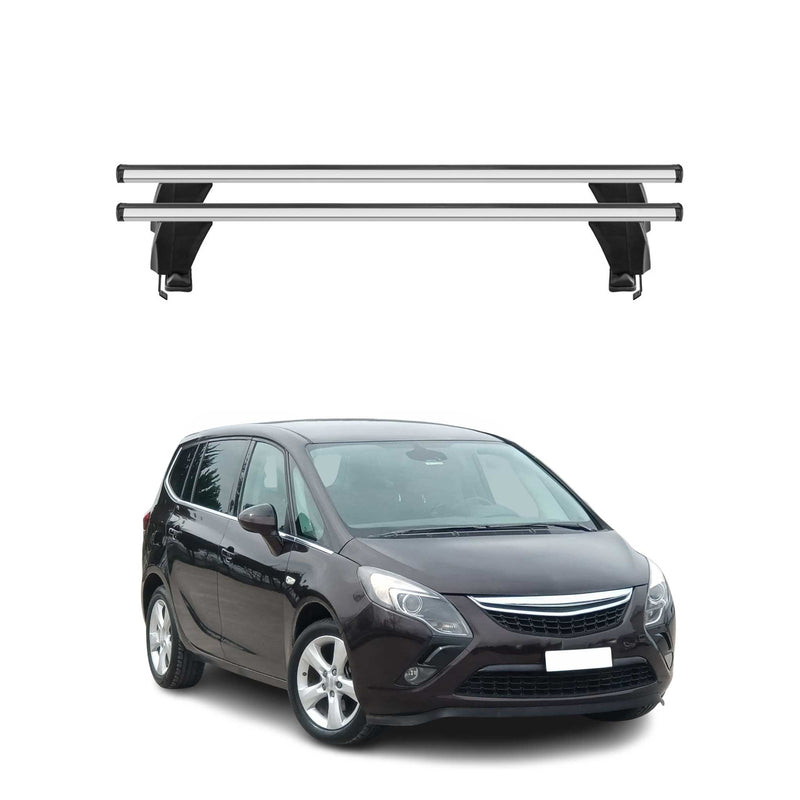 Menabo Dachträger Grundtäger für Opel Zafira C Tourer 2011-2019 50kg Alu Grau 2x