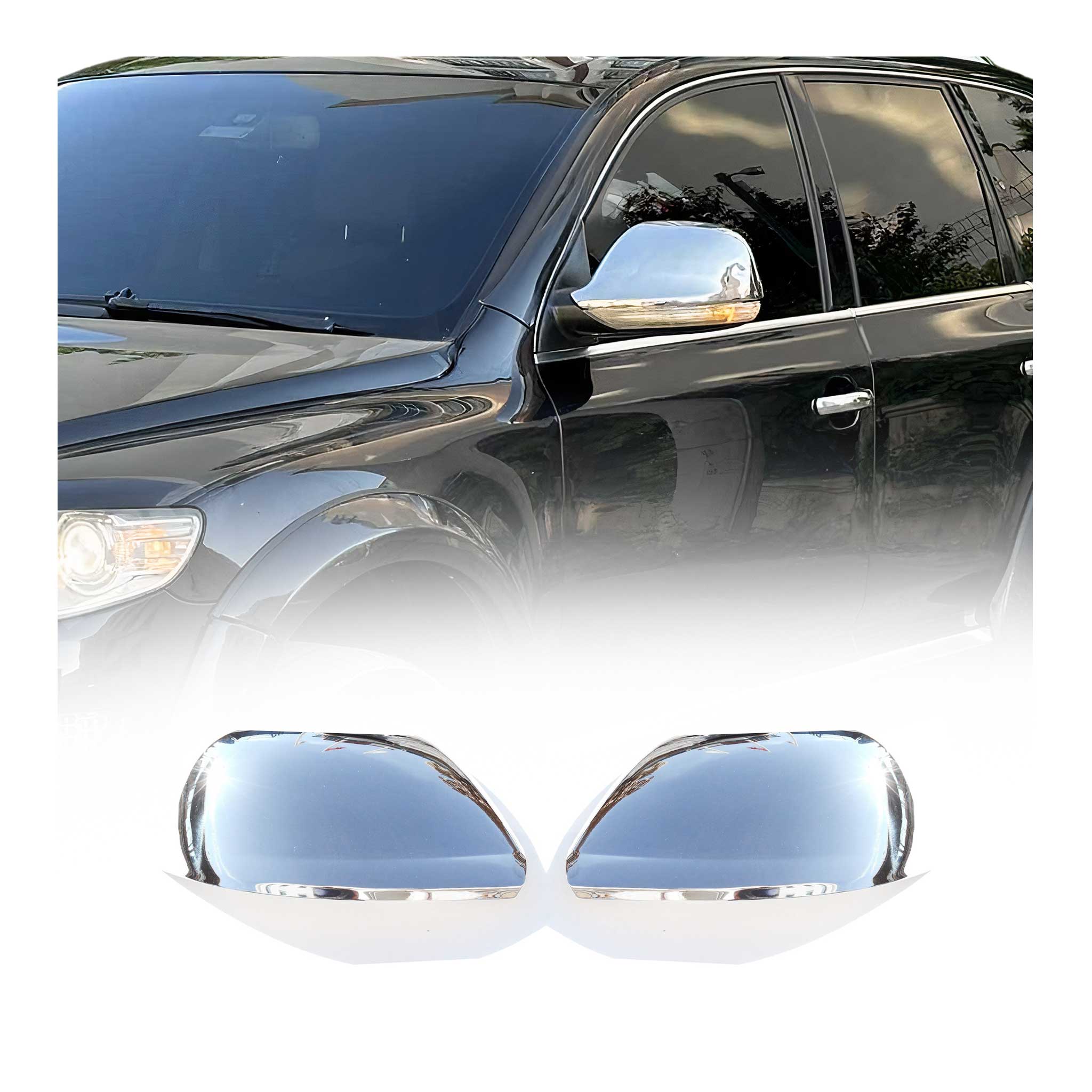 Spiegelkappen Spiegelabdeckung für VW Touareg 2007-2010 Edelstahl Chrom 2tlg