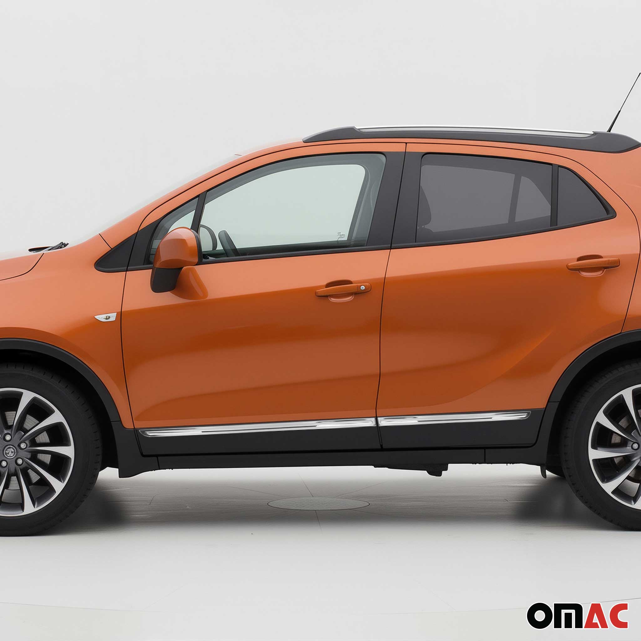 Seitentürleiste Türleisten Türschutzleiste für Opel Mokka X 2016-2021 Chrom 4tlg