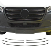 Kühlergrill Grillleisten für Mercedes Sprinter 907 910 2018-2026 Chrom Dunkel 5x