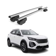 Dachträger Grundträger für Peugeot e-2008 2023-2026 Aluminium Silber 2tlg