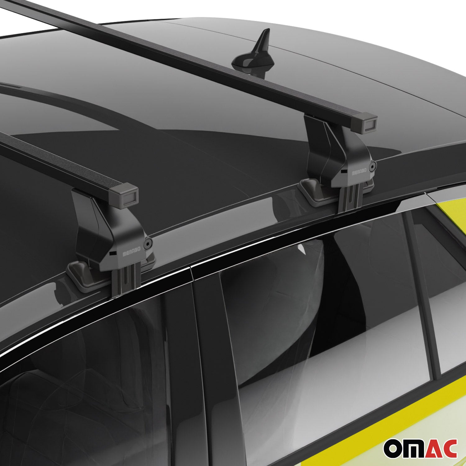 Menabo Dachträger Grundtäger für Renault Clio VI 2025-2026 75kg Schwarz Stahl 2x