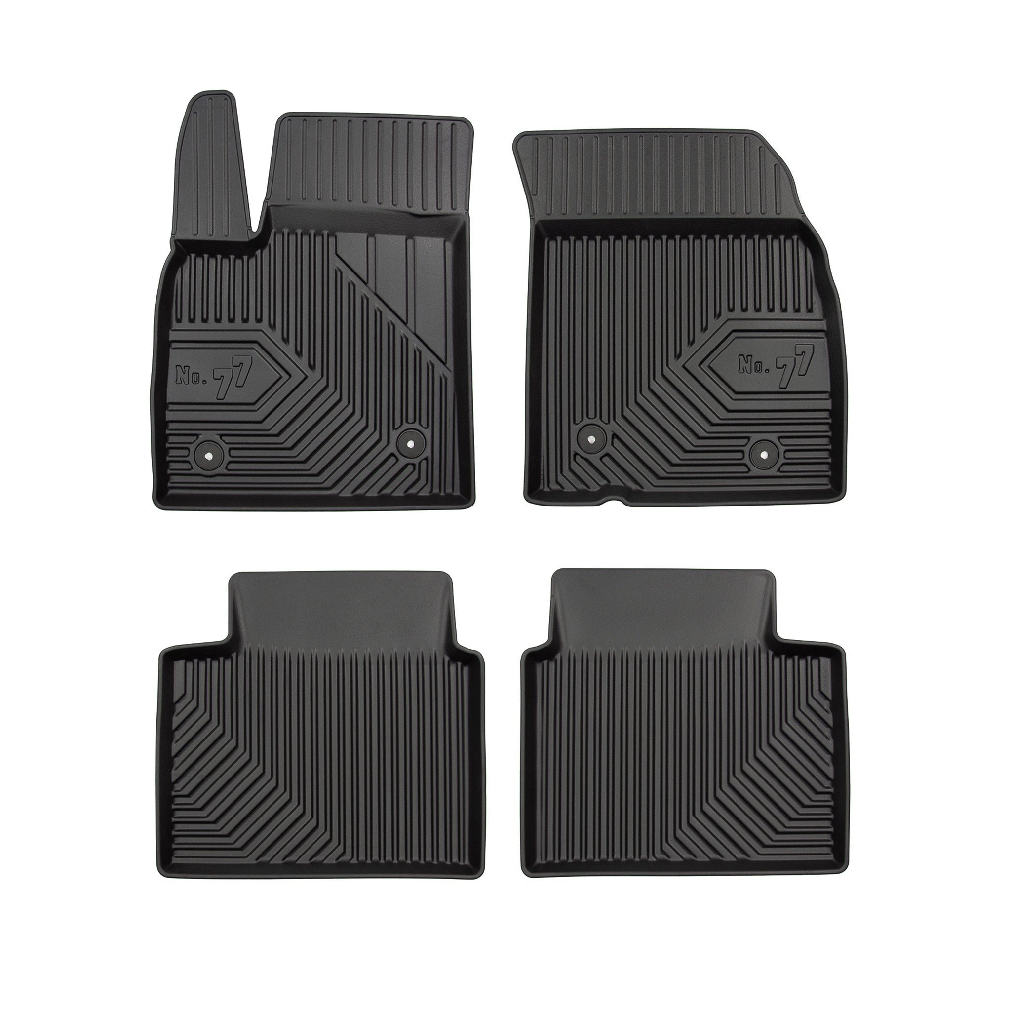 Fußmatten Gummimatten No.77 für Ford Focus mk4 2018-2025 TPE Schwarz 4 Teile