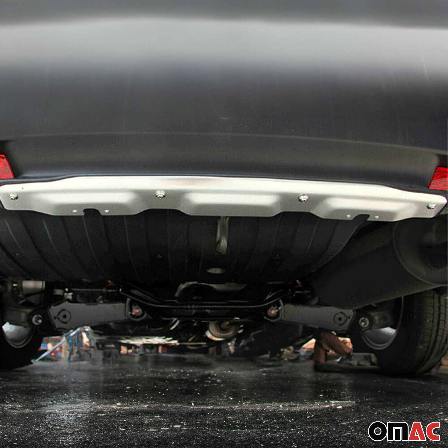 Heckdiffusor & Vorne Stoßstange Diffusor für Honda CR-V 2012-2016 Edelstahl 2tlg