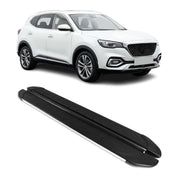 Trittbretter Seitenschweller für MG EHS 2019-2023 Aluminium Schwarz Silber