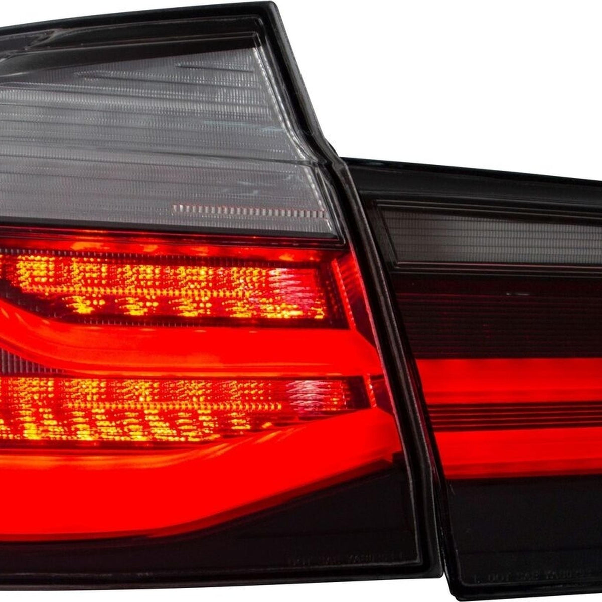 JOM LED Lightbar Rückleuchten für BMW F30 Limousine 2011-2019 dunkel Rot