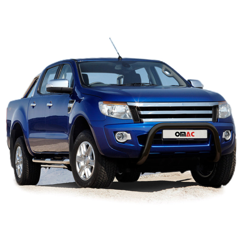 Stahl Frontbügel Frontschutzbügel für Ford Ranger 2012-2016 mit ABE Schwarz