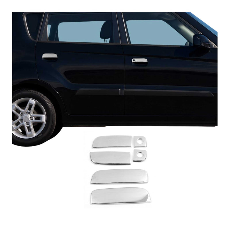 Türgriff Blende Türgriffkappen für Kia Soul 2008-2011 4-Tür Edelstahl Silber 6x