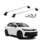 Dachträger Grundtäger für VW Tiguan mk3 2024-2026 100kg Aluminium Grau 2x ABE