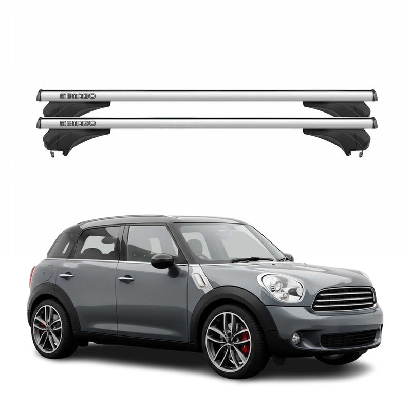 Menabo Dachträger Grundtäger für Mini Countryman R60 2010-2016 Alu Silber 2 tlg