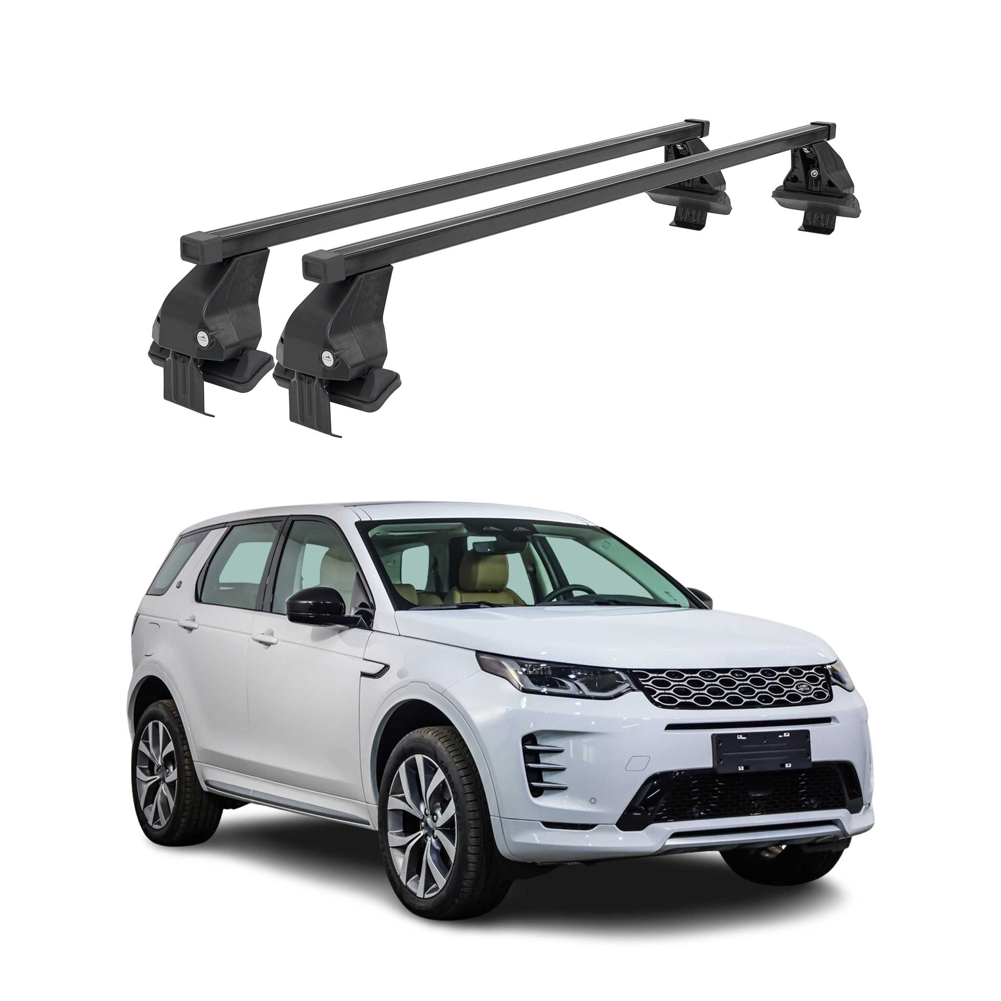 Menabo Dachträger für Land Rover Freelander 2 2007-2015 50kg Stahl Schwarz 2x
