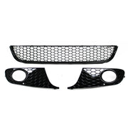 JOM Frontstoßstange für VW Golf 6 2008-2013 schwarz glänzend Wabengitter mit ABE