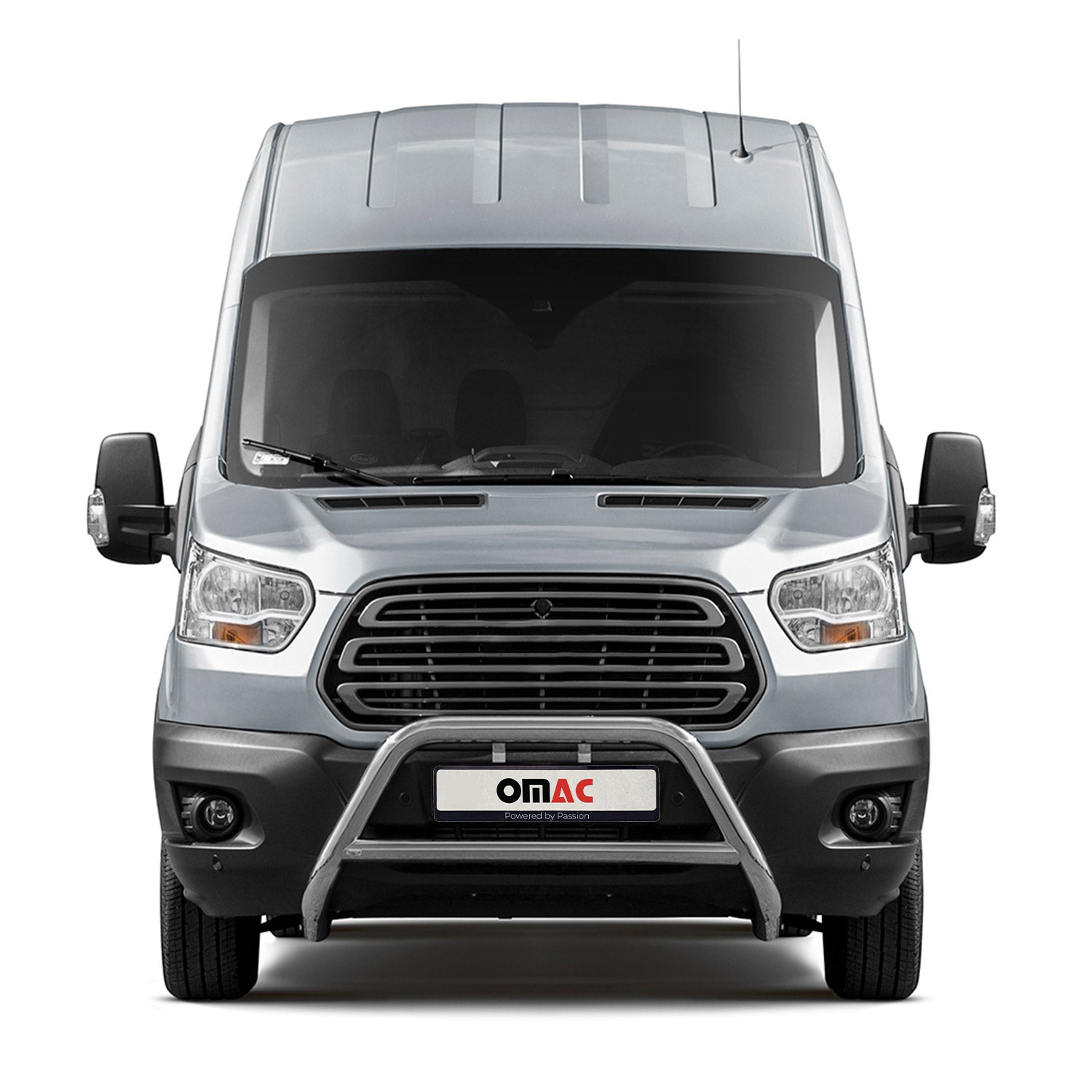 Frontbügel Frontschutzbügel für Ford Transit 2015-2019 mit ABE Stahl Silber