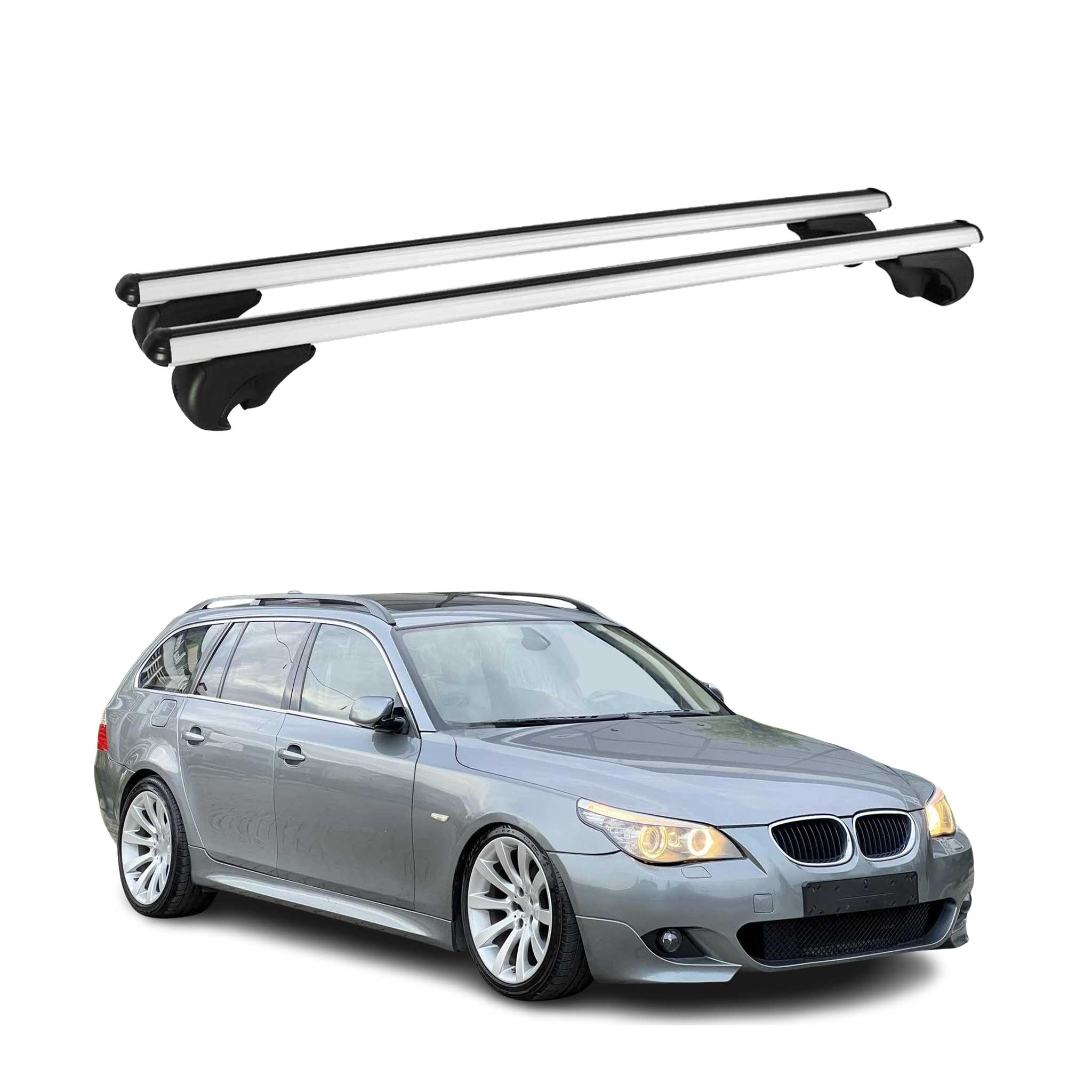 Dachträger für BMW 5er E61 Touring 2004-2010 / M5 E61 Touring 2007-10 75kg Grau