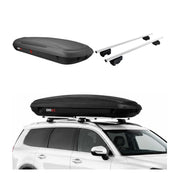Carbonlook Dachbox 480L + Dachträger VW Passat B8 Variant 2014-19 Pre-FL Silber