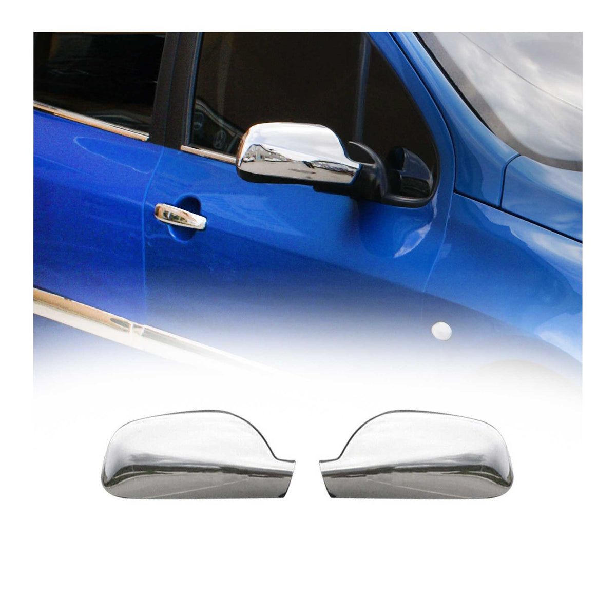 Spiegelkappen Spiegelabdeckung für Citroen X-Sara 1997-2005 Chrom ABS Silber