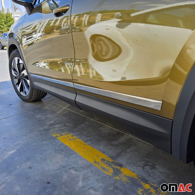 Seitentürleiste Türleiste Türschutz für Skoda Kodiaq II 2024-2025 Edelstahl 4x