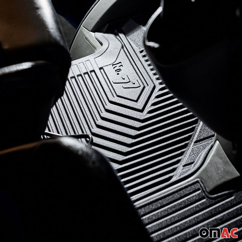Fußmatten Gummimatten No.77 für Opel Astra J 2009-2015 TPE Schwarz 4 Teile