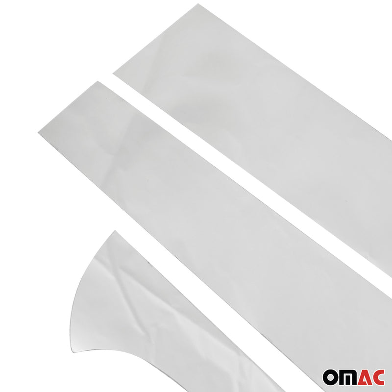 B-Säule C-Säule Türsäulen Verkleidung für Fiat Panda 2012-2021 Chrom Silber 6tlg