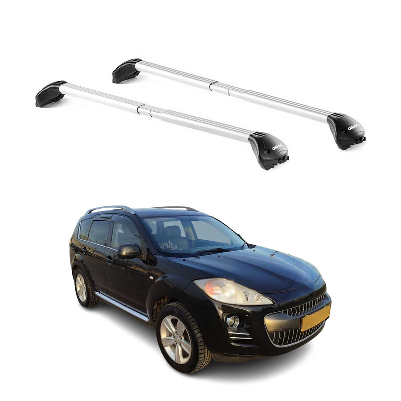 Dachträger Grundtäger für Peugeot 4007 2007-2012 5 tür 100kg Alu Silber 2x ABE