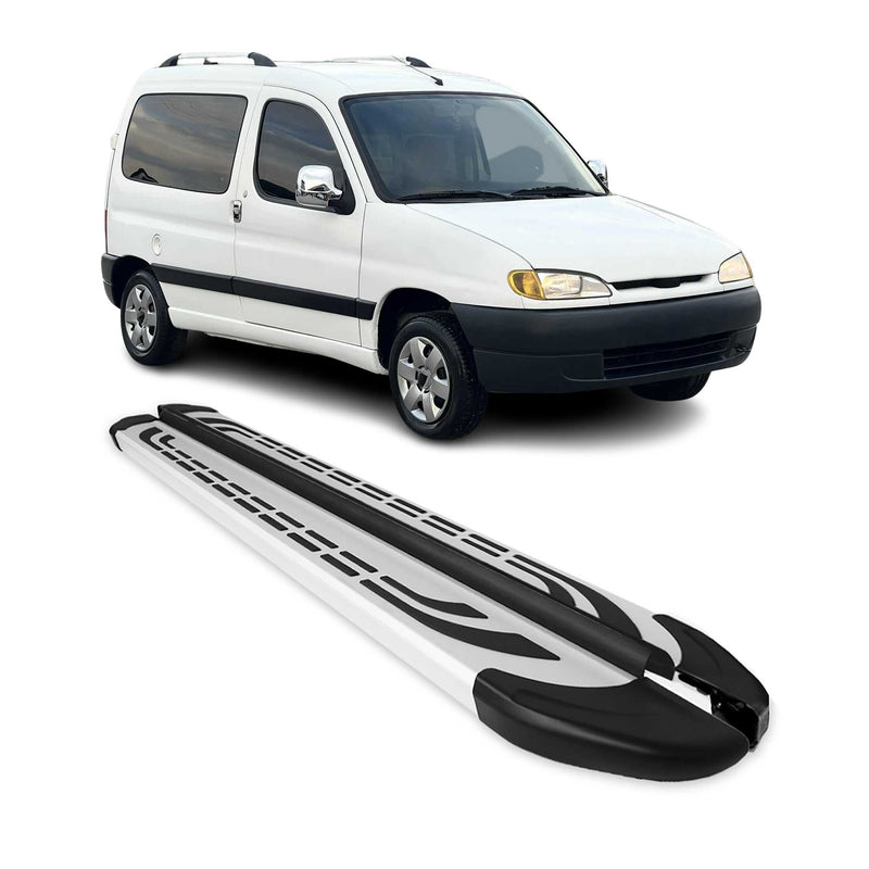 Trittbretter Seitenschweller Seitenbretter für Peugeot Partner 1996-2008 Alu
