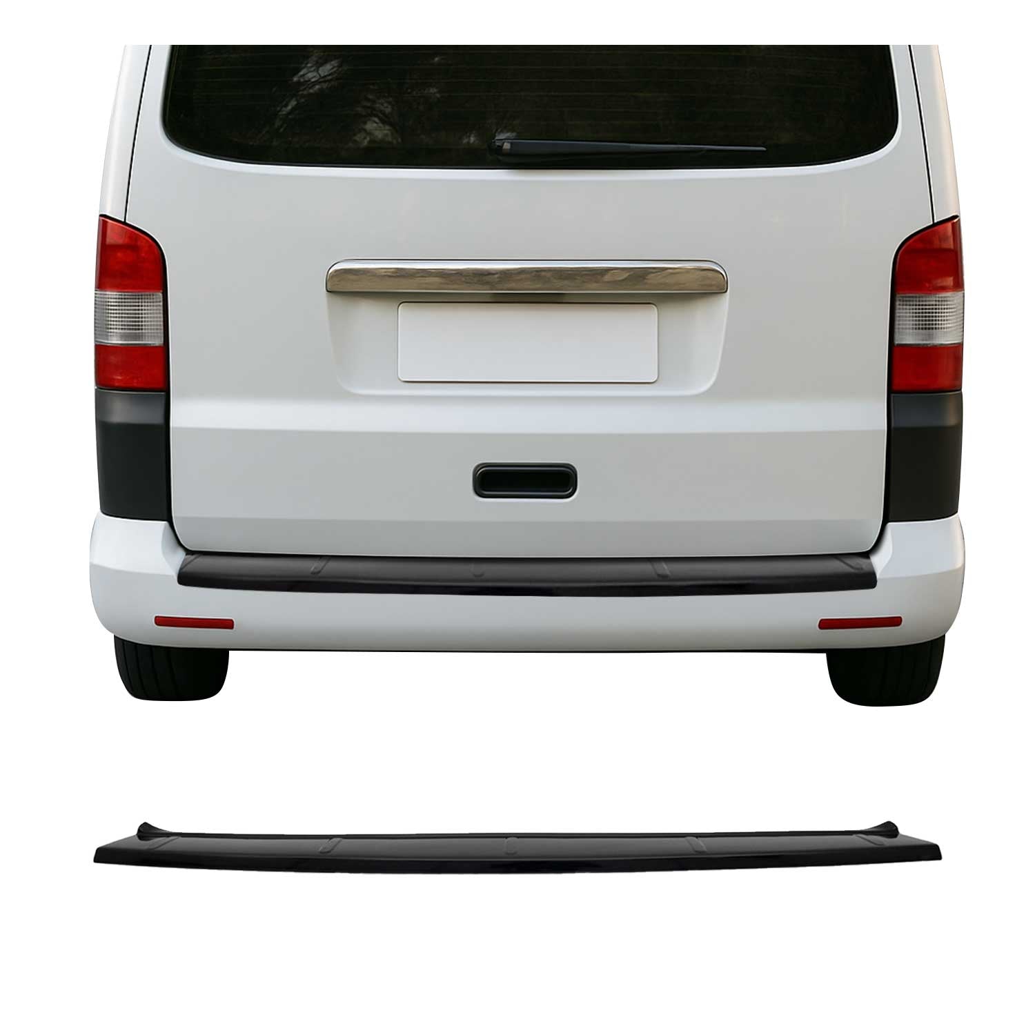 Ladekantenschutz für VW T5 T6 Transporter alle 2003-2024 Hecktüren schwarz