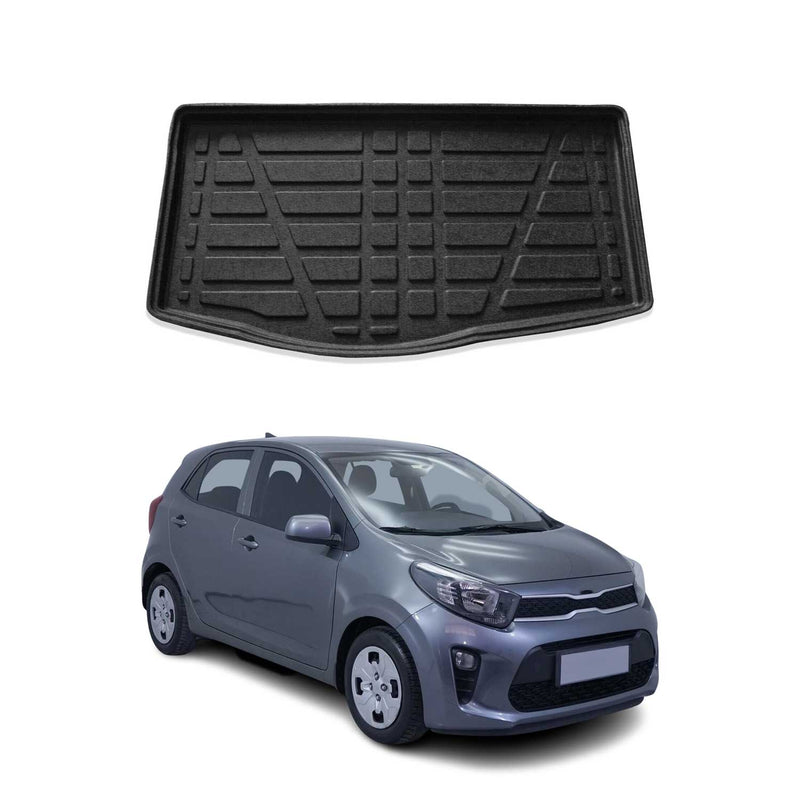 Kofferraumwanne Laderaumwanne für Kia Picanto 2017-2025 Schrägheck Gummi TPE
