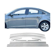 Fensterleisten Zierleisten für Chevrolet Cruze 2009-2016 Edelstahl Chrom 12tlg
