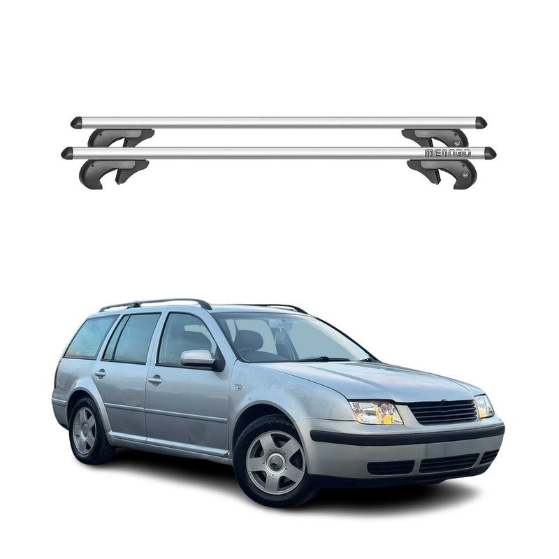 Menabo Dachträger Grundtäger für VW Jetta A4 Kombi 1999-2005 90kg Alu Silber 2x