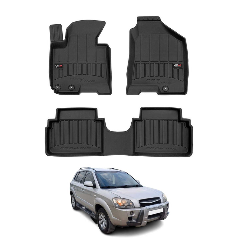 OMAC Gummi Fußmatten für Hyundai ix35 2009-2015 Premium TPE Automatten 3tlg