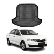 OMAC Gummi Kofferraumwanne für Skoda Rapid Limo 2012-2019 TPE Laderaumwanne