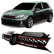 JOM Kühlergrill Kühlergitter für VW Golf 6 GTi 2008-2012 Wabengitter mit ABE ABS