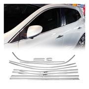 Fensterleisten Zierleisten für Renault Megane 2015-2020 Edelstahl Chrom 12tlg