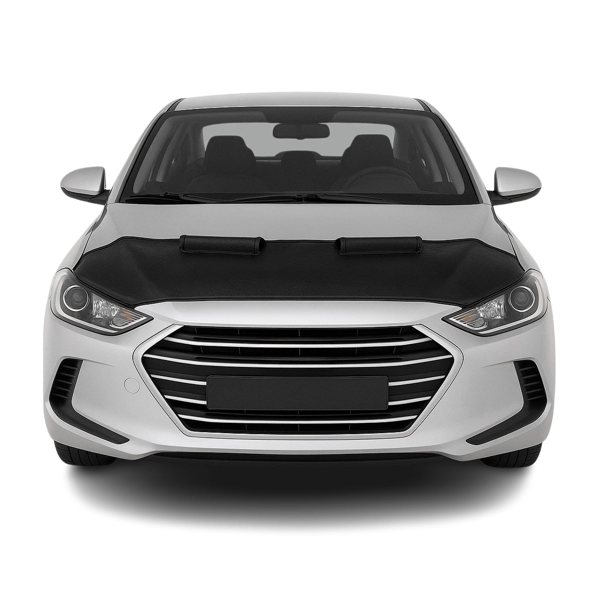 Haubenbra Steinschlagschutz für Hyundai Elantra AD 2015-2020 Schwarz Halb